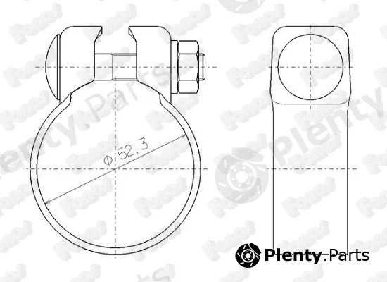 Fonos 81988 — Clamping Piece, exhaust system
