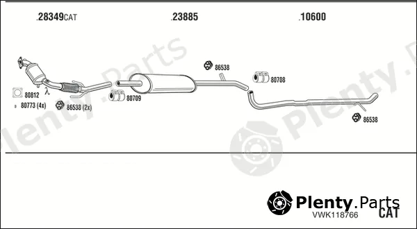 Fonos VWK118766 — Exhaust System