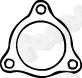 Fonos 80016 — Gasket, exhaust pipe