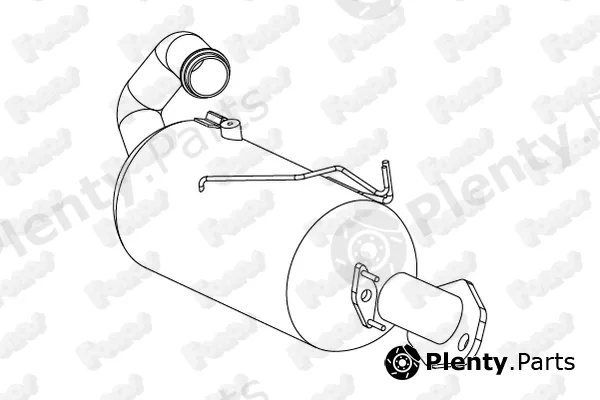Fonos 73344 — Soot/Particulate Filter, exhaust system EVO C