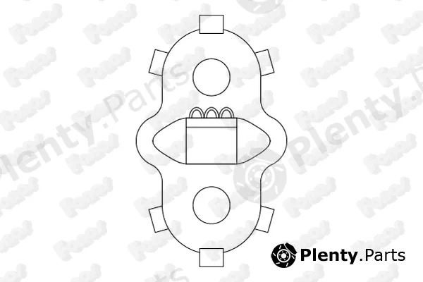 Fonos 82786 — Rubber Strip, exhaust system