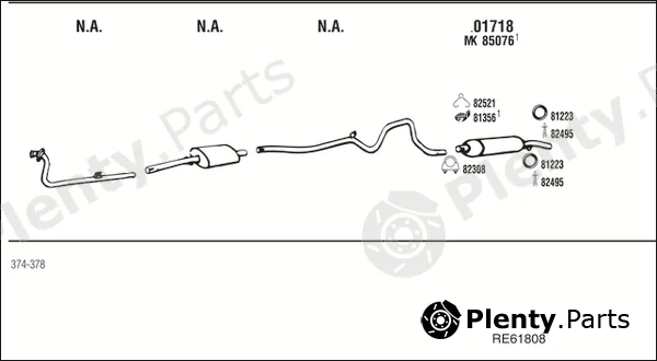 Fonos RE61808 — Exhaust System