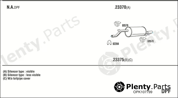 Fonos OPK107799 — Exhaust System