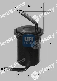 UFI 31.664.00 — Fuel Filter