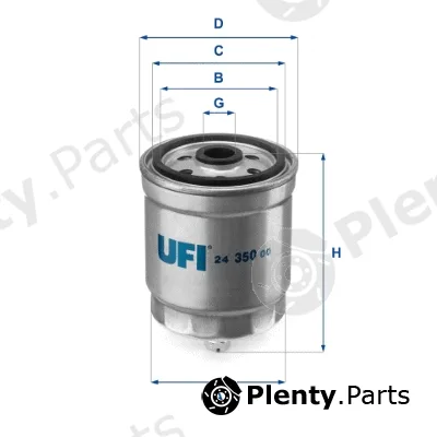 UFI 24.350.00 — Fuel Filter
