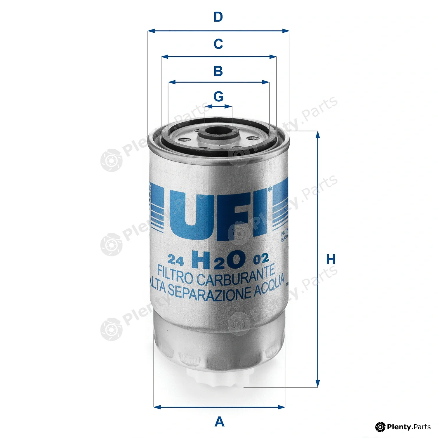 UFI 24.H2O.02 — Fuel Filter