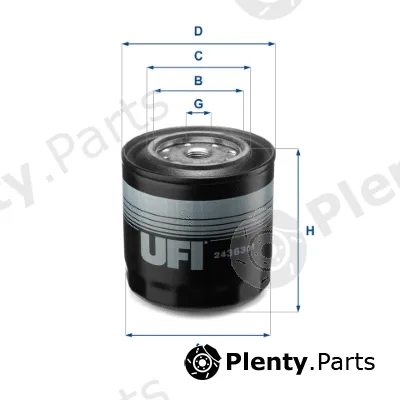 UFI 24.363.01 — Fuel Filter