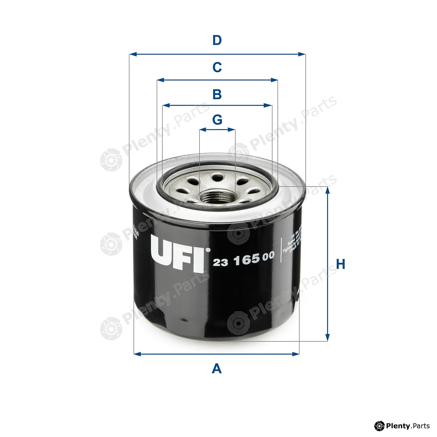 UFI 23.165.00 — Oil Filter