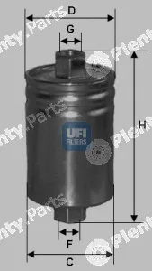 UFI 31.589.00 — Fuel Filter