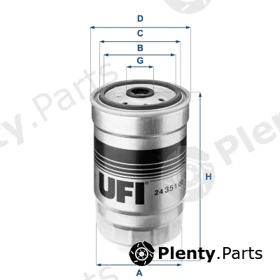 UFI 24.351.00 — Fuel Filter
