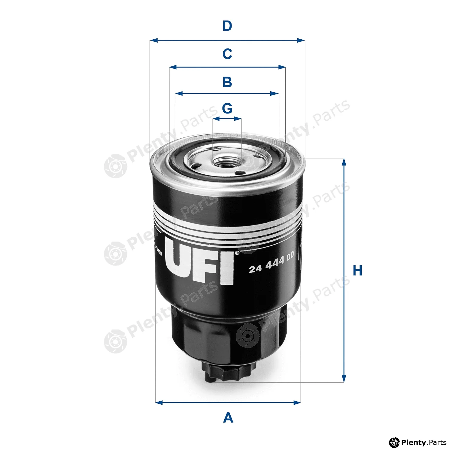 UFI 24.444.00 — Fuel Filter