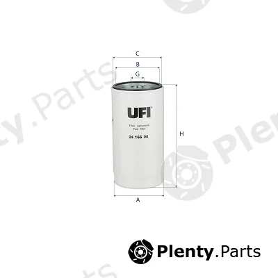 UFI 24.166.00 — Fuel Filter