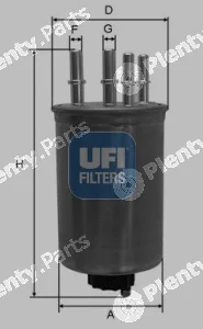 UFI 24.130.00 — Fuel Filter