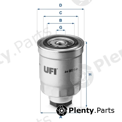 UFI 24.081.00 — Fuel Filter