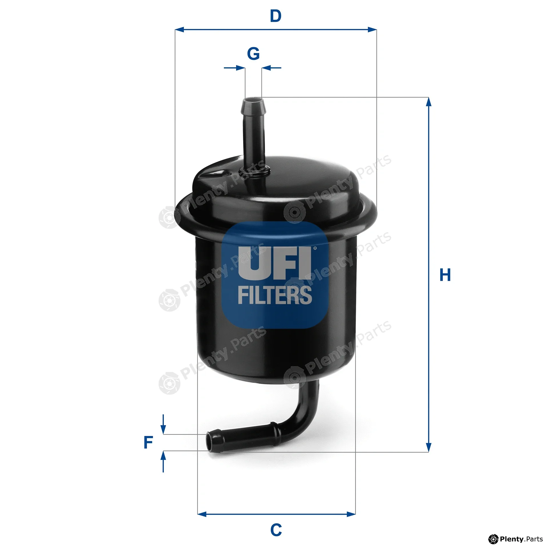 UFI 31.801.00 — Fuel Filter