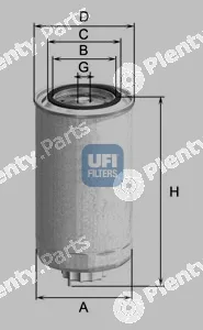UFI 24.312.00 — Fuel Filter