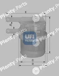 UFI 31.020.00 — Fuel Filter