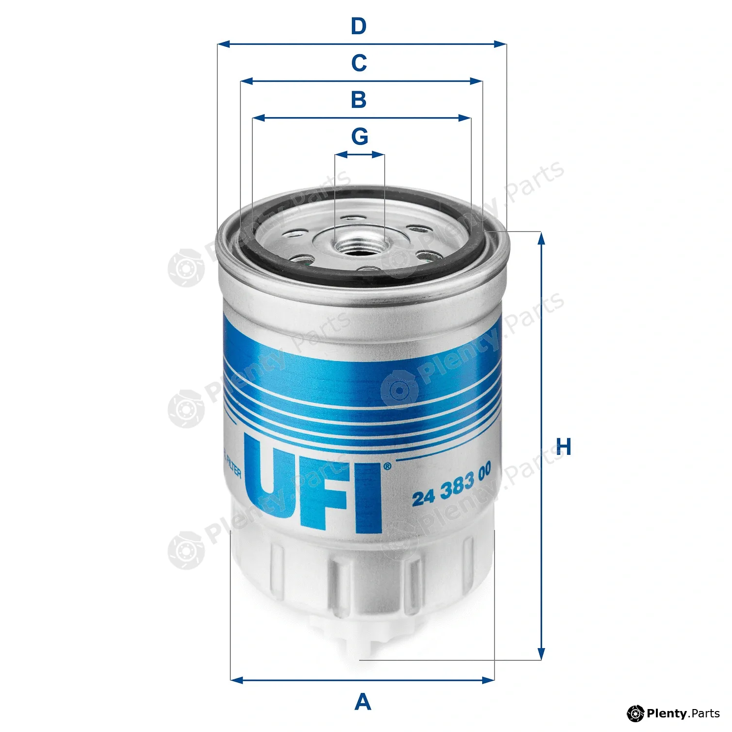 UFI 24.383.00 — Fuel Filter