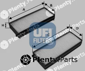 UFI 53.201.00 — Filter, cabin air