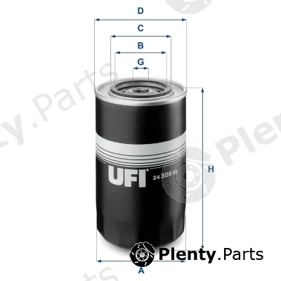 UFI 24.308.00 — Fuel Filter