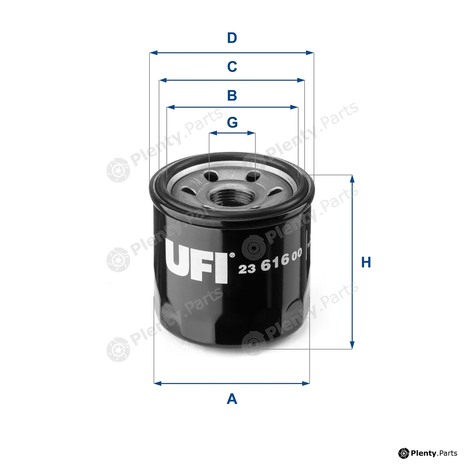 UFI 23.616.00 — Oil Filter