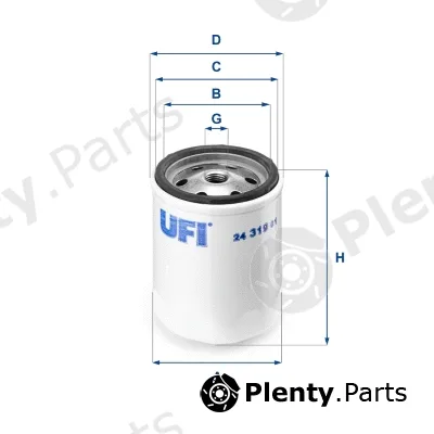 UFI 24.319.01 — Fuel Filter