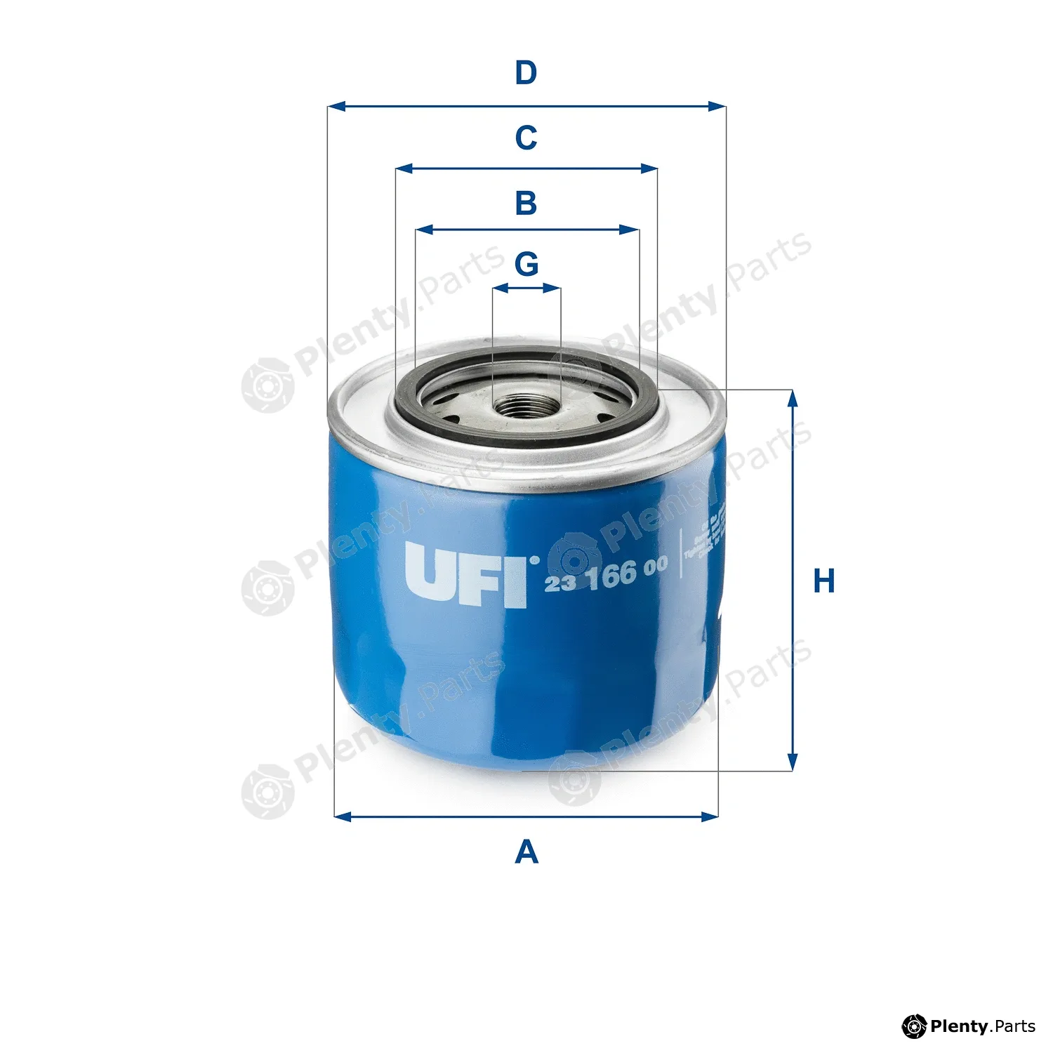 UFI 23.166.00 — Oil Filter