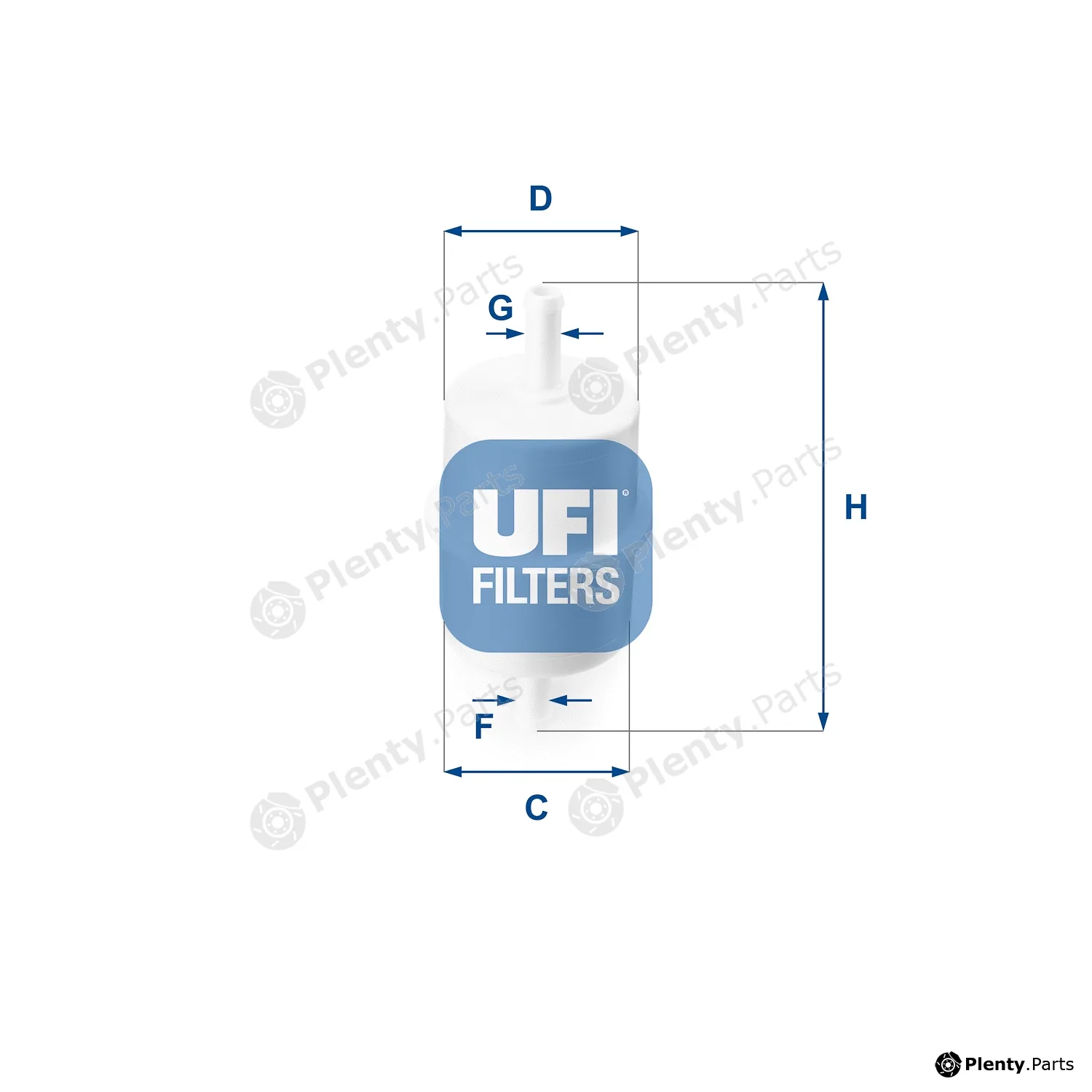 UFI 31.010.00 — Fuel Filter