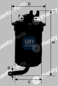 UFI 31.695.00 — Fuel Filter