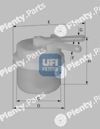 UFI 31.024.00 — Fuel Filter
