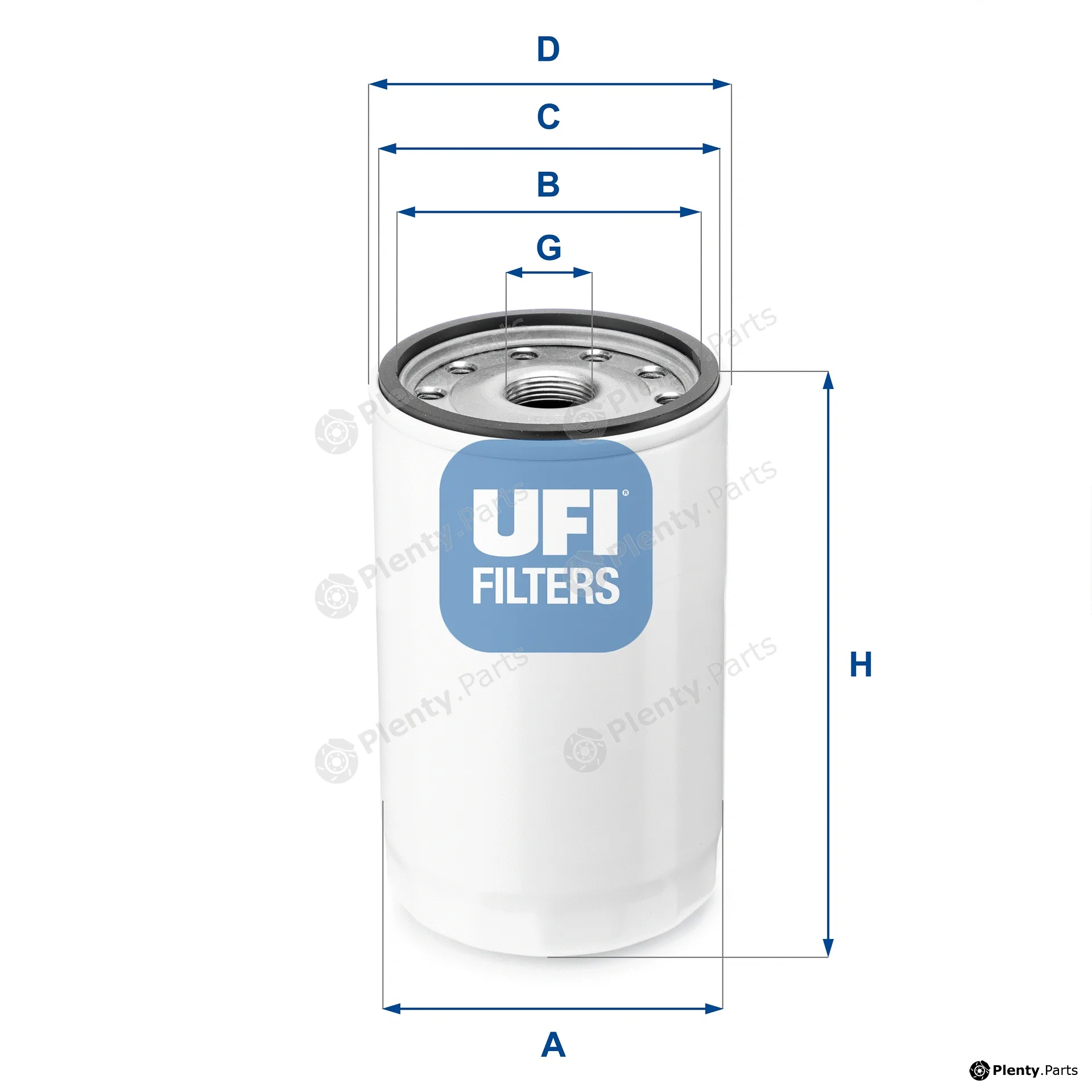 UFI 80.043.00 — Hydraulic Filter, steering