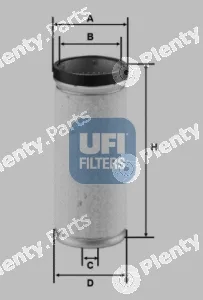 UFI 27.561.00 — Secondary Air Filter
