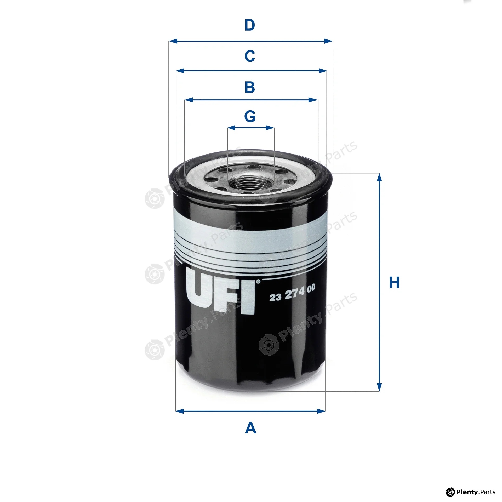 UFI 23.274.00 — Oil Filter