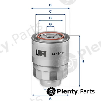 UFI 24.196.00 — Fuel Filter