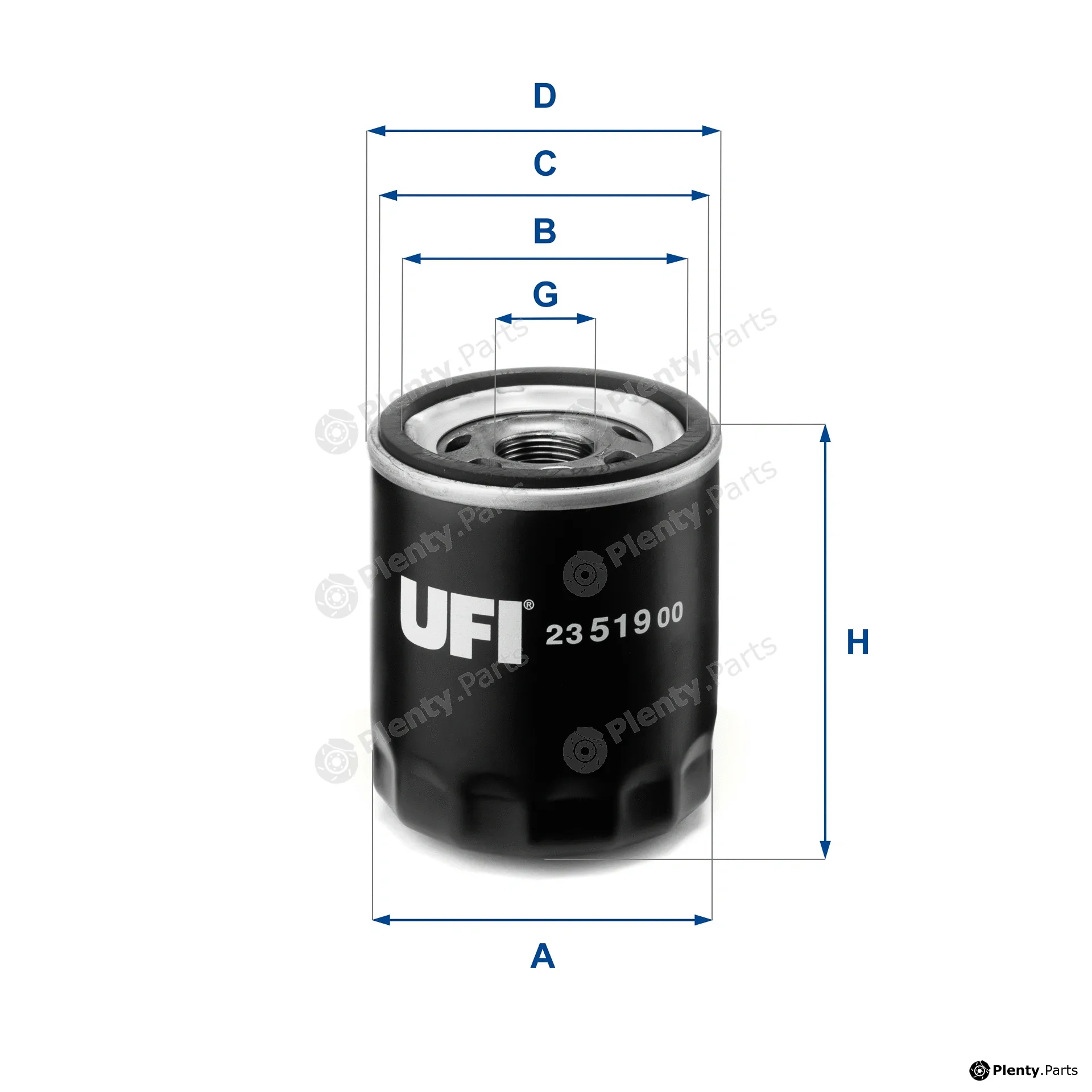 UFI 23.519.00 — Oil Filter