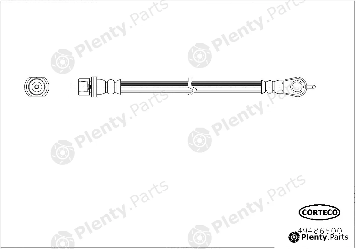Corteco 49486600 — Brake Hose