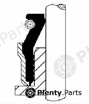 Corteco 12051545 — Seal Ring, valve stem