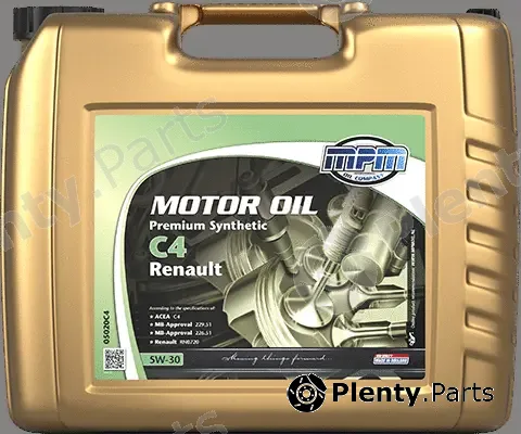 MPM 05020C4 — Engine Oil Motor Oil 5W-30 Premium Synthetic C4 Renault