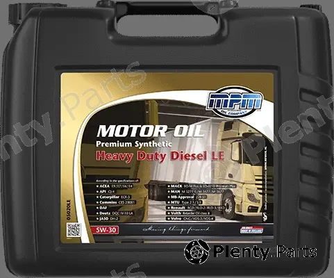 MPM 05020LE — Engine Oil Motor Oil 5W-30 Premium Synthetic Heavy Duty Diesel LE