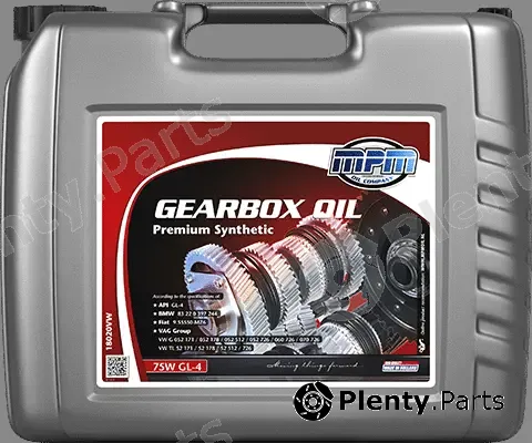 MPM 18020VW — Transmission Oil Gearbox Oil 75W GL-4 Premium Synthetic VW