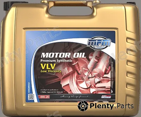 MPM 05020VLV — Engine Oil Motor Oil 0W-20 Premium Synthetic Low Viscosity