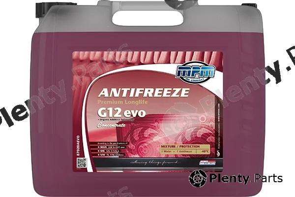 MPM 87020AEVO — Antifreeze Antifreeze Premium Longlife -40C G12evo Concentrate