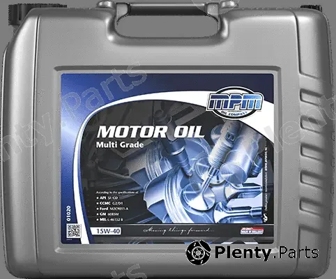 MPM 01020 — Engine Oil Motor Oil 15W-40 Multi Grade