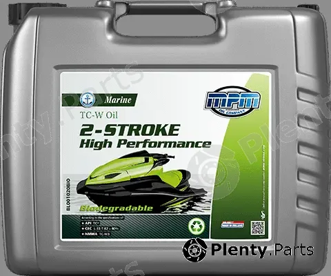 MPM BL001020BIO — Engine Oil Marine TC-W3 Oil 2-Stroke High Performance Biodegradable