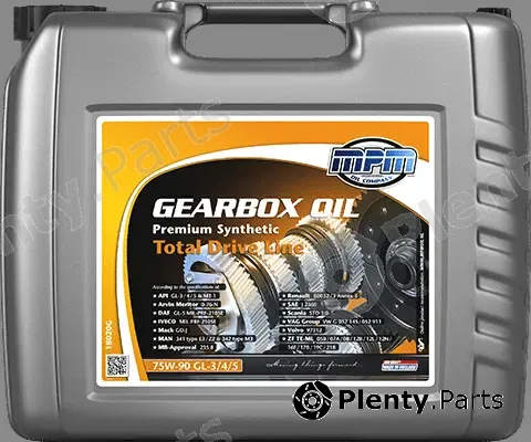 MPM 18020G — Transmission Oil Gearbox Oil 75W-90 GL-3/4/5 Premium Synthetic TDL