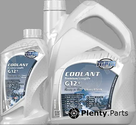 MPM 86060CBL — Antifreeze Coolant Prem. LL. -40C G12+ Ready to Use Clear / Blank