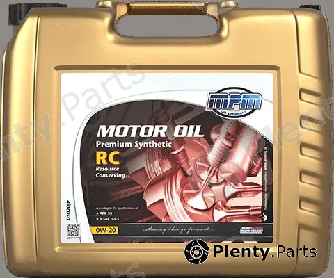 MPM 05020JP — Engine Oil Motor Oil 0W-20 Premium Synthetic RC