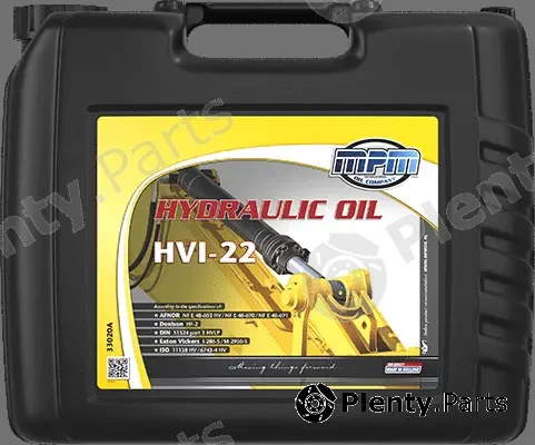 MPM 33020A — Hydraulic Oil Hydraulic Oil HVI 22