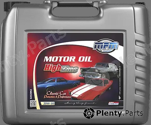 MPM 02020HZ — Engine Oil Motor Oil 20W-50 Classic High Zinc