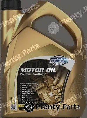 MPM 05005 — Engine Oil Motor Oil 5W-40 Premium Synthetic